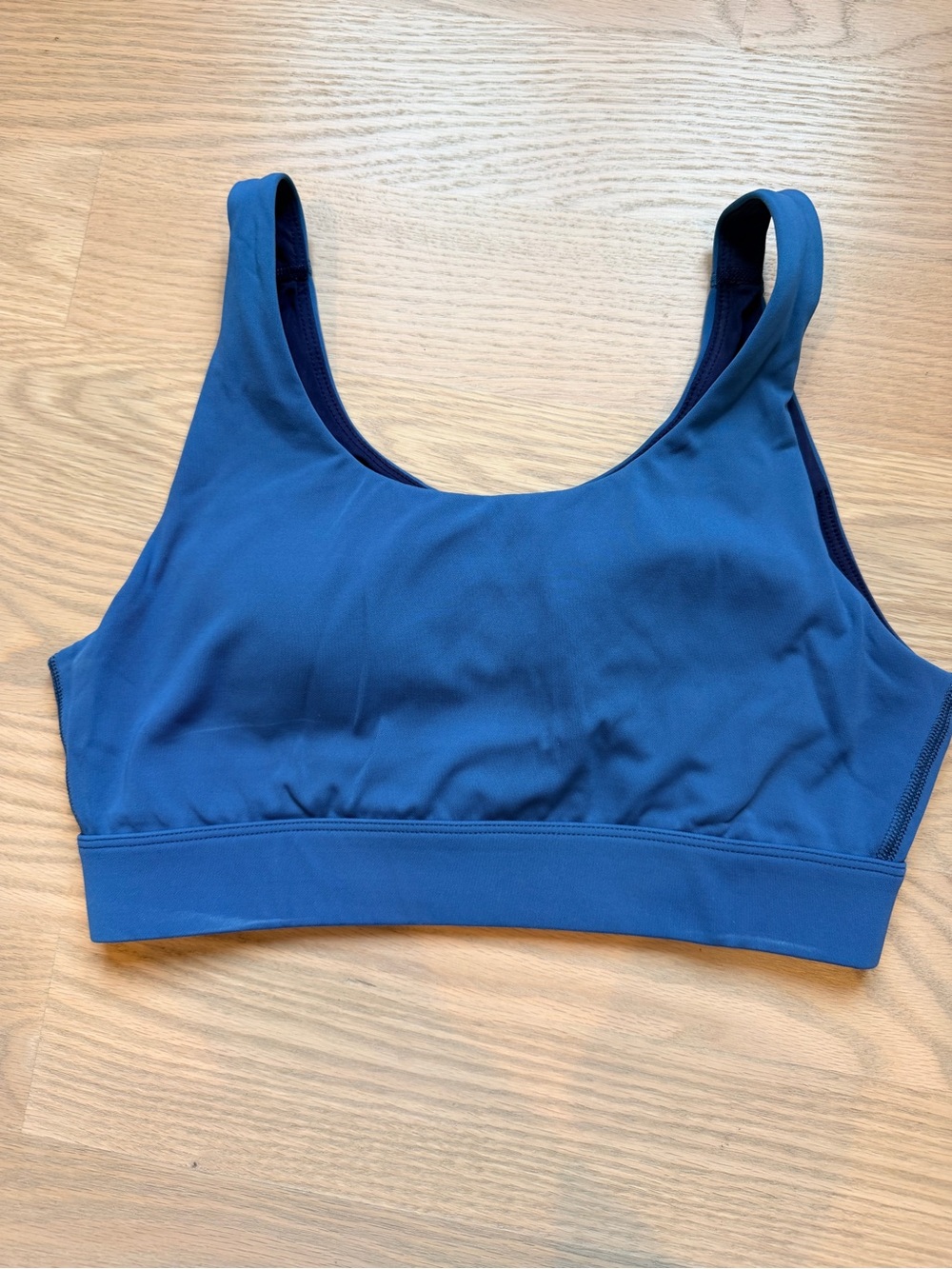 Outdoor Voices Teal Blue Scoop Sports Bra
